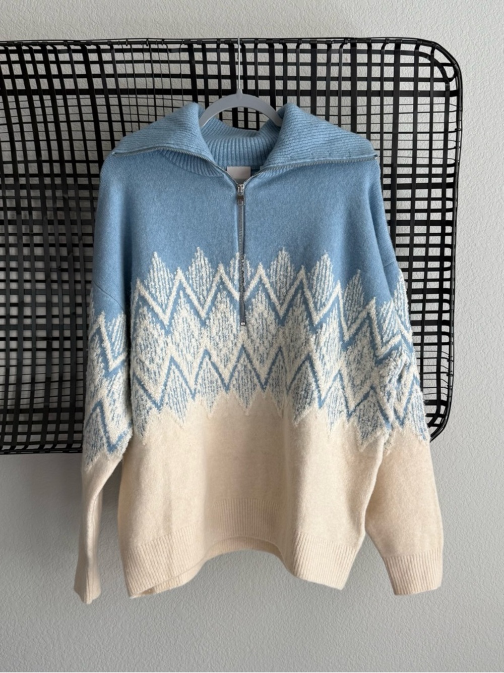 Varley Hedda Fairisle Half-Zip Knit - Picture 2 of 8